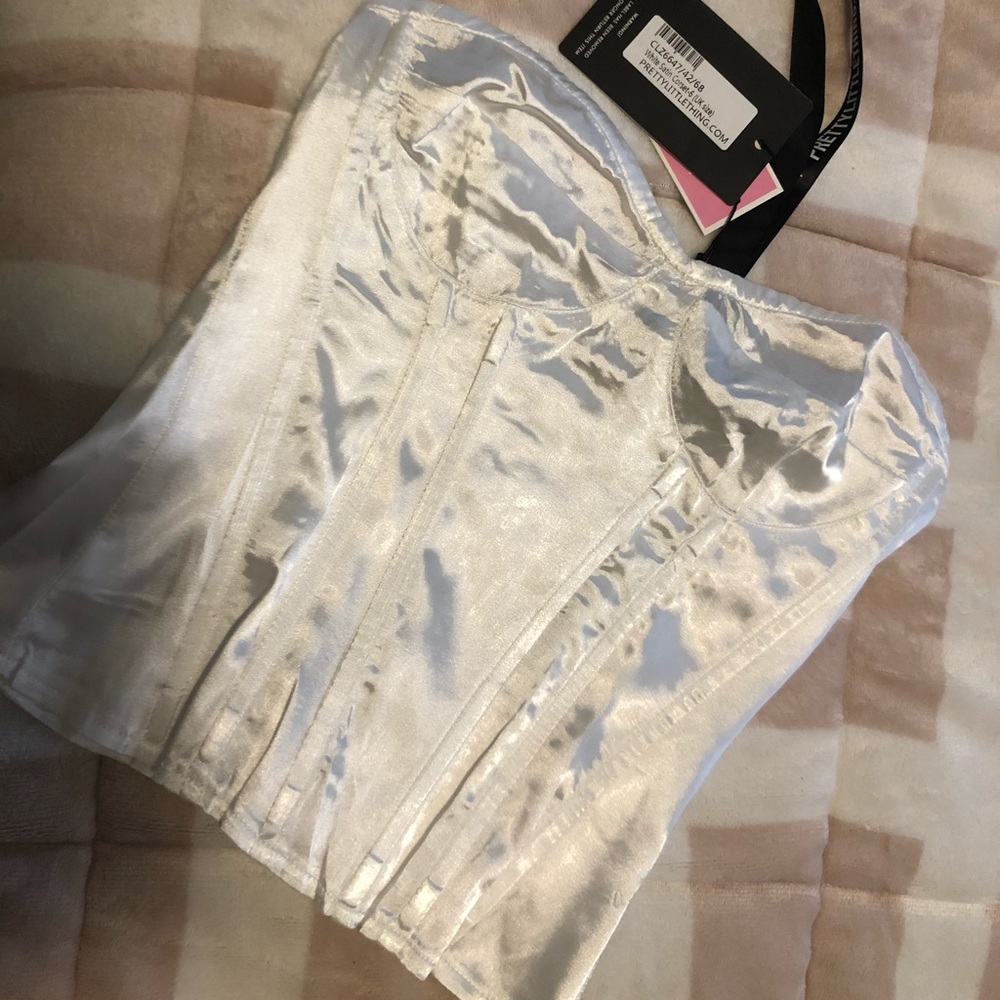White Corset Top - US 4 (UK 8)